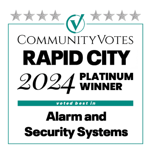 Community Votes Rapid City 2024 Platinum Winner Alarm and Security Systems